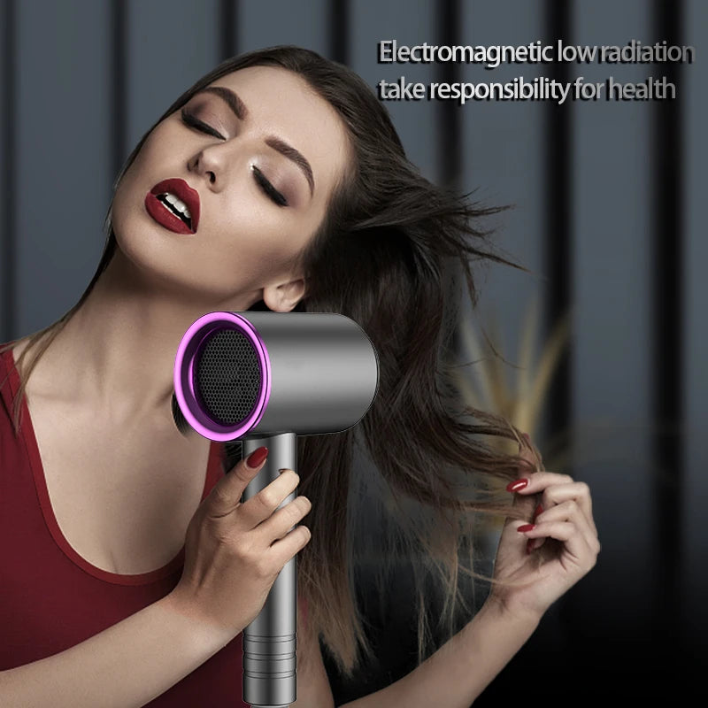 Free Shipping Home Professional Blower Blue Light Negative Ion Hair Care Electric Hair Brush Low Noise Low Radiation Dryer